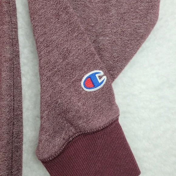 Champion Sweater Mens XL Maroon Crewneck Pullover Embroidered‎ Logo Athletic - Picture 6 of 10